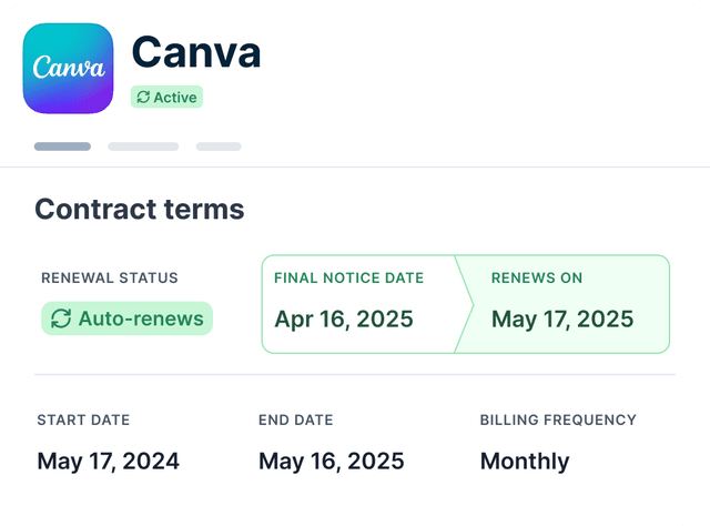 Responsive Terms UI component